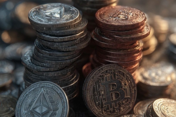 altcoin-cryptocurrency-pile